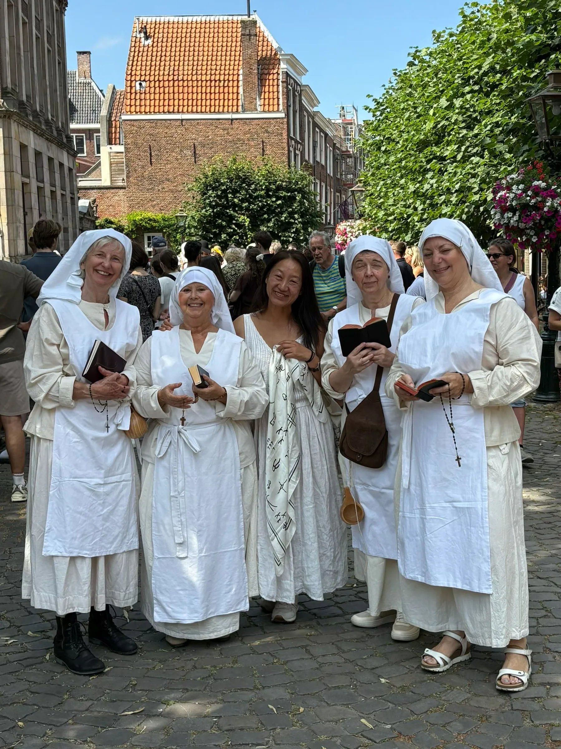 Women gathered during a public cultural activity